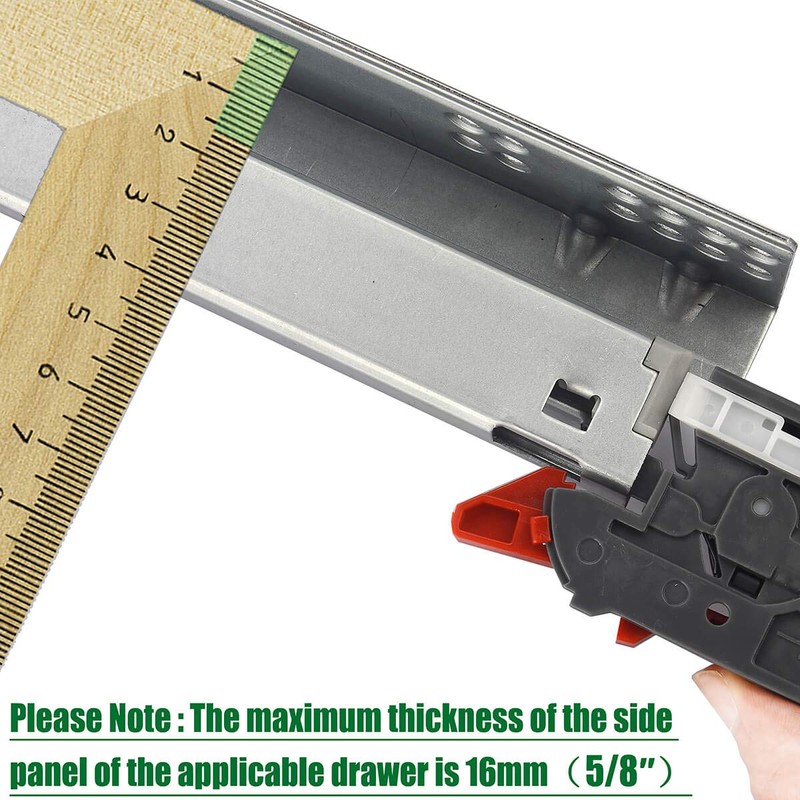 Under Mount Drawer Slides 15 inch (1 Pair), Full Extension