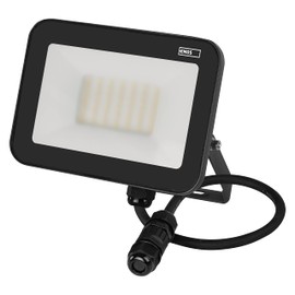 EMOS LED Spotlight Professional 50 W, Waterproof and Shockproof Aluminium Floodlight for Indoor and Outdoor Use, Brightness 5500 lm, Neutral White 4000 K, CRI>80, Lifespan 50000 h, Flicker-Free, Black