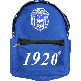 Zeta Phi Beta USB Port Backpack Black