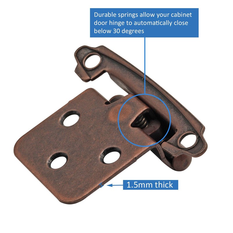 Cabinet Door Hinges Oil Rubbed Bronze for Kitchen Cabinets (25