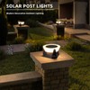 PAKEDANDUN Solar Post Light, 7.1" Modern Fence Deck Cap Lights