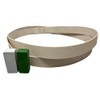 1X30 Leather Honing Polishing Belts 2 Pack with White &