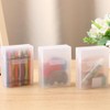 Clabby 4 Pcs Plastic Clear Crayon Box Bulk Clear Crayon