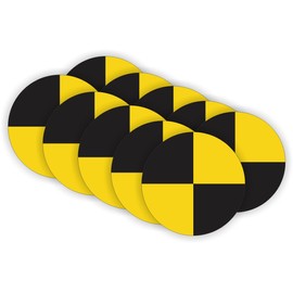 Crash Test Dummy Hard Hat Sticker / Helmet Decal Label Lunch Tool Box