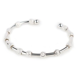 Chelsea Charles Count Me Healthy Wellness Journal Bracelet - Friendship Silver