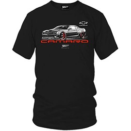 Wicked Metal 5th Gen Camaro Stylized Shirt, Gen 5 Camaro, Camaro Shirt, 5 Generation Camaro, Muscle car Shirt Black