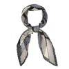 Allegra K Women's Pleated Scarf, Neckerchief, Checkered Pattern, Rhombus Shape,