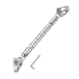 TUCKBOLD Motorcycle Steering Wheel Brace Balance Cross Bar Silver Tone with Wrench Handlebar Balance Cross Bar Adjustable 13.0-14.8 inches (33-37.5 cm)