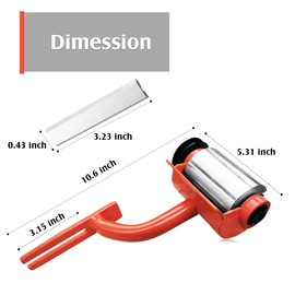 ZEIMAL V-Belt Driven Log Peeler,Log Debarker,Chainsaw Attachment for Wood Debarking,Chainsaw Accessories,Timber Framing Tool,Manufacturer Direct Sales(Orange)