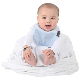 Mum2Mum Infant Wonder Bib, Baby Blue, Teal, Navy Blue