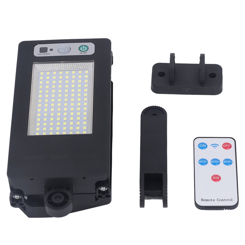 Solar Light Remote Control IP64 Waterproof Wide Coverage White Lighting
