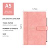 Mljtoyo Academic Diary 2025-2026,A5 Page a Day 2025-2026 Diary,Hardcover Organiser
