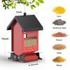 5LB Metal Squirrel Proof Bird Feeder, Hanging Wild Bird Feeders,