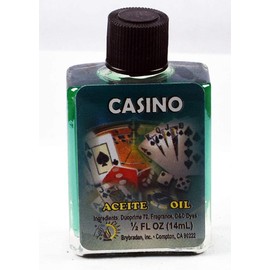 12 Pieces BRYBRADAN Casino Spiritual Oil Casino ACEITE ESPIRITUAL -1/2 FL OZ 14.7ML