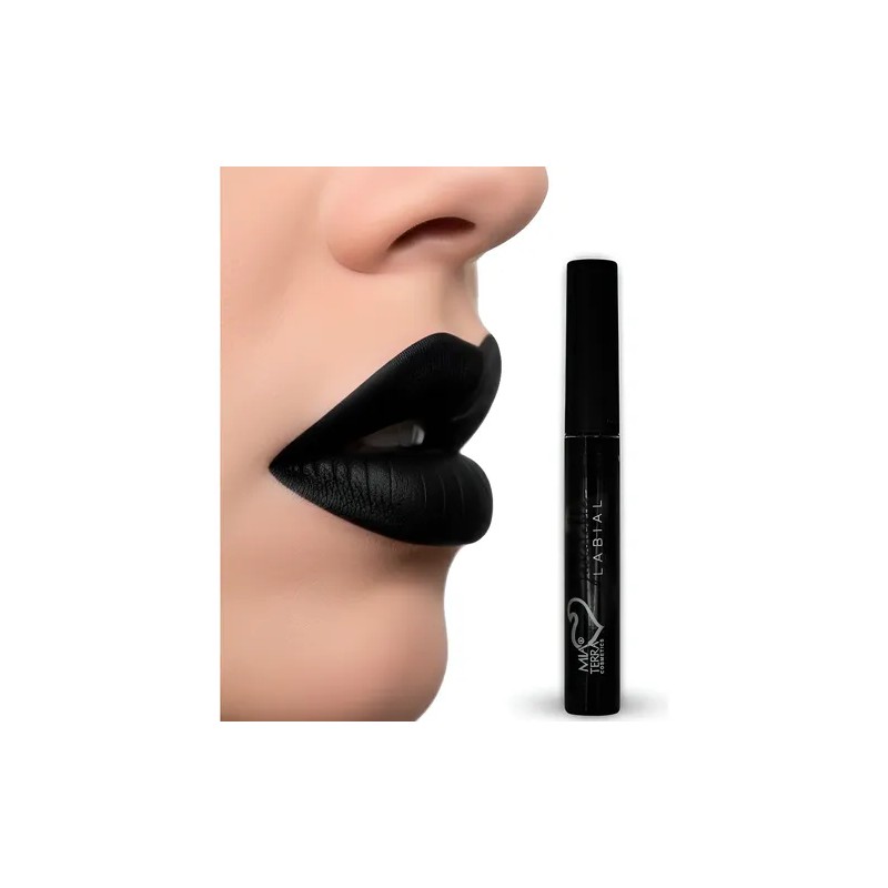 Labial Indeleble Acabado Mate Intenso Color Negro