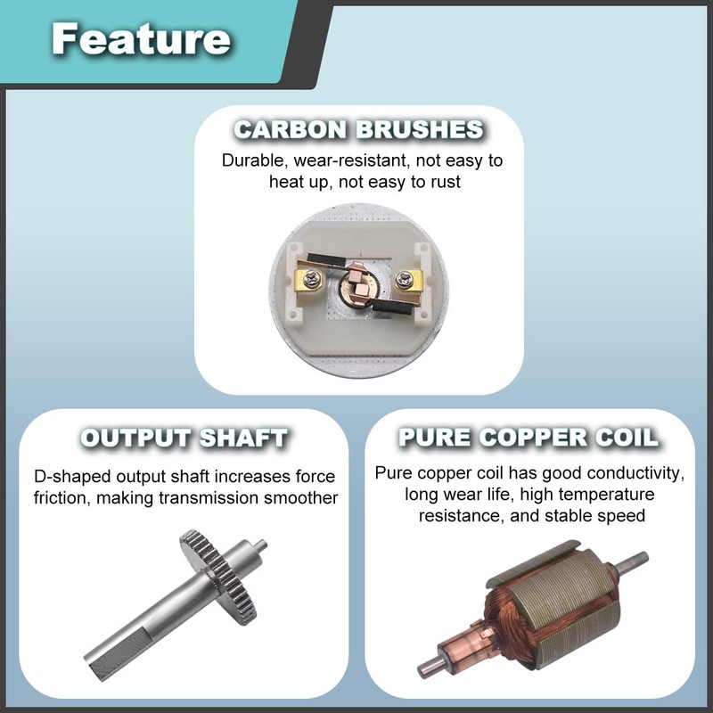 JYUDAUFU DC 12V 12RPM Gear Micro Motor High Torque Electric