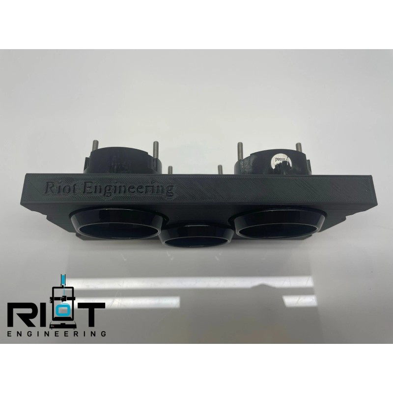 Riot Engineering S14 240SX 52mm Gauge Panel - Radio Delete