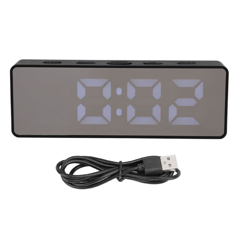 LED Digital Alarm Clock Time Date Temperature Display Stylish Look