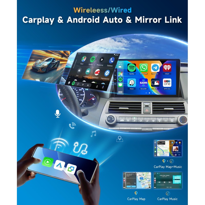 METEESER 【2+64G】 for Honda Accord 8th 2008-2013 Android Car Stereo