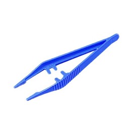 LUERFLEX Sterile Forceps Tweezers, Fine Point, 5 Inches (12, ABS-Bulk Pack)