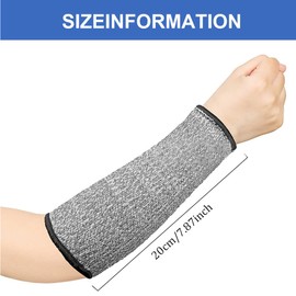 KGDUYC Work Gloves, Cut Resistant Arm Sleeves for Outdoor Camping Level 5, Scratch-resistant, Cut-resistant and Cut Resistant Elbow Sleeves