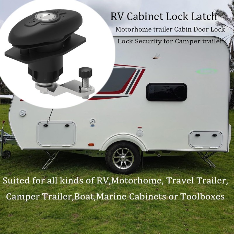 RV Lock,T-Handle Lock Kit with Keys,Motorhome Locks Garage Door Lock