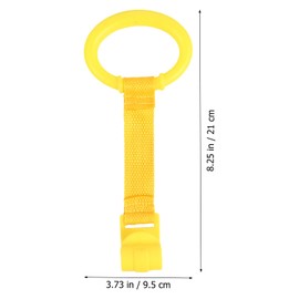 Alipis Alipis 4Pcs Pull Rings, Pull Up Rings Colorful Infant Cot Bed Hand Rings Walking Exercise Accessories Kids Stand Up Handle Rings for Playpen Play Gym, 4 Colors, 21X9.5cm