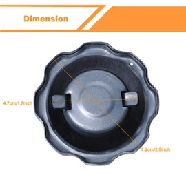 Podoy GX390 Gas Cap for Compatible with GX340 Chrome Fuel Tank Engine Motor Gas Cap GX120 GX160 GX200 GX240 GX270