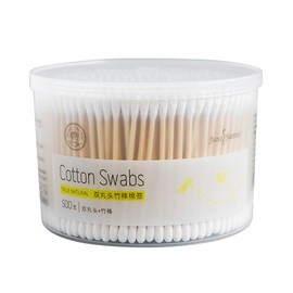 FOMIYES 2 Boxes 500pcs Cotton Stick Sanitary Cotton Swab Eyeshadow Cotton Swab Cotton Swabs Cotton Swab Case Skin Swab Makeup Cotton Double-head Sticks Care Cotton Swab
