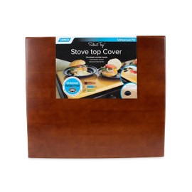 Camco RV Silent Top Stovetop Cover | Measures 19.5-inches (L) x 17-inches (W) x .75-inches (H) | Bordeaux Finish (43526)