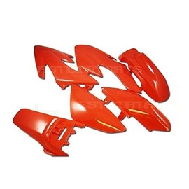 Red Plastic 7 Piece Kit XR50 CRF50 Pit Bike Dirt Bike