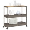 Udorich Versatile 3-Tier Bar Cart for Home and Outdoor Use,