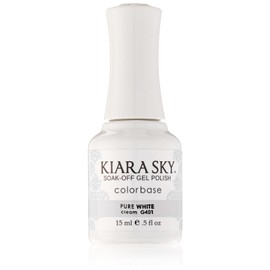 Kiara Sky Gel Polish, Pure White, 15 Gram