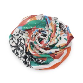 NEOVAT a soft scarf that is easy to wear all year round. a soft and refined scarf. (Orange leaf)