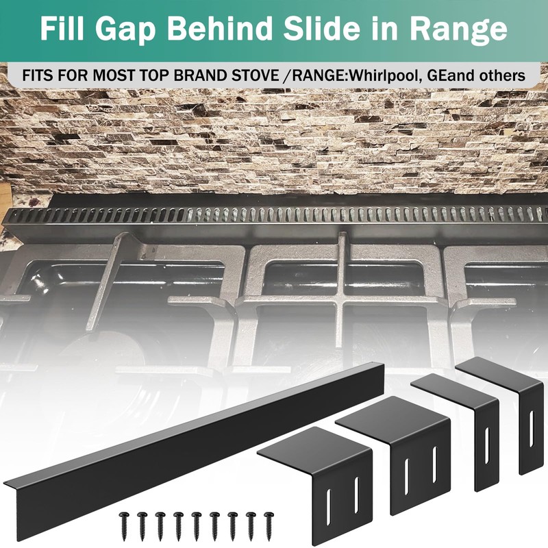 30" Stove Gap Filler, Kitchen Stove Gap Covers, Slide-in Range