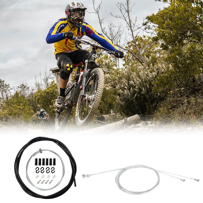 Renjzle Brake Cable Set, Brake Wire, Bicycle Brake, Stainless Steel,