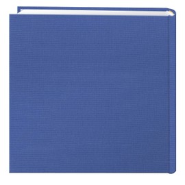 Fabric Frame Cover Photo Album 200 Pockets Hold 4x6 Photos, Sky Blue
