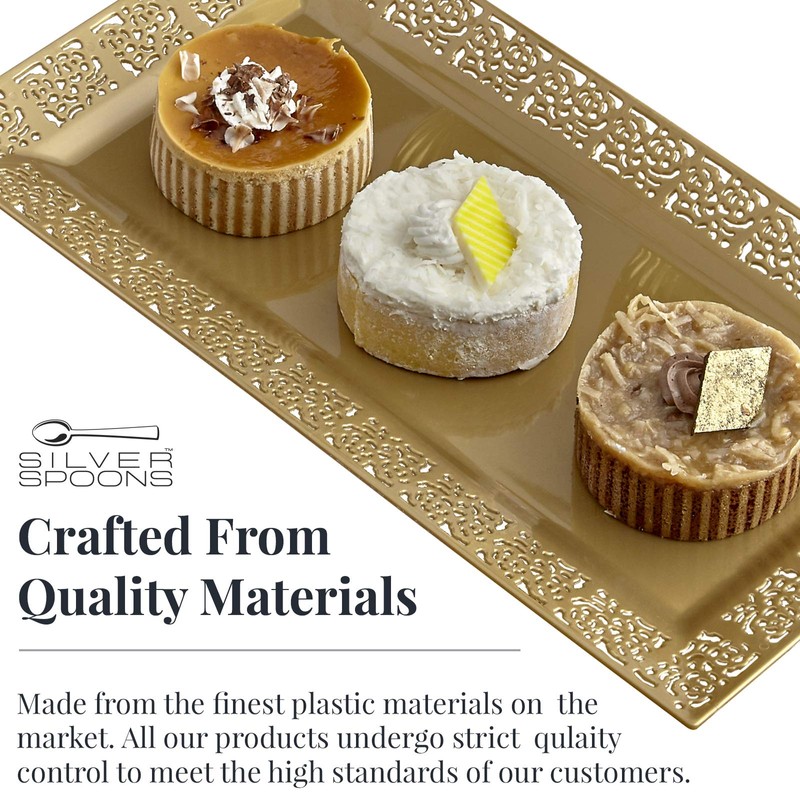 DISPOSABLE LACE TRAYS | for Upscale Wedding & Dining |