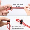 YOUNIEYO 20pcs Black Plastic Cord Locks End Spring Toggle Stopper