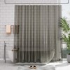 AmazerBath 72x78 Long Shower Curtain Liner, Clear Black Plastic Shower