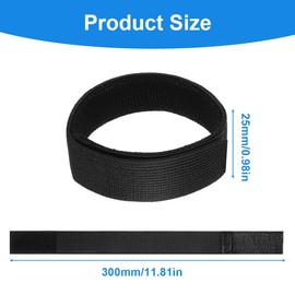 QEQSHQO 2 Pieces Military Bootstraps, Fitness Equipment Straps for Hiking, Fishing, Hunting, Cycling, Gardening, Military Uniforms (Black)