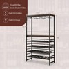 LOKO 32 Bottle Industrial Wine Rack, 4-Tier Wine Storage Racks,