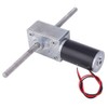 24V Dual Shaft Metal Gearbox Turbo Worm Speed Reduction Gear