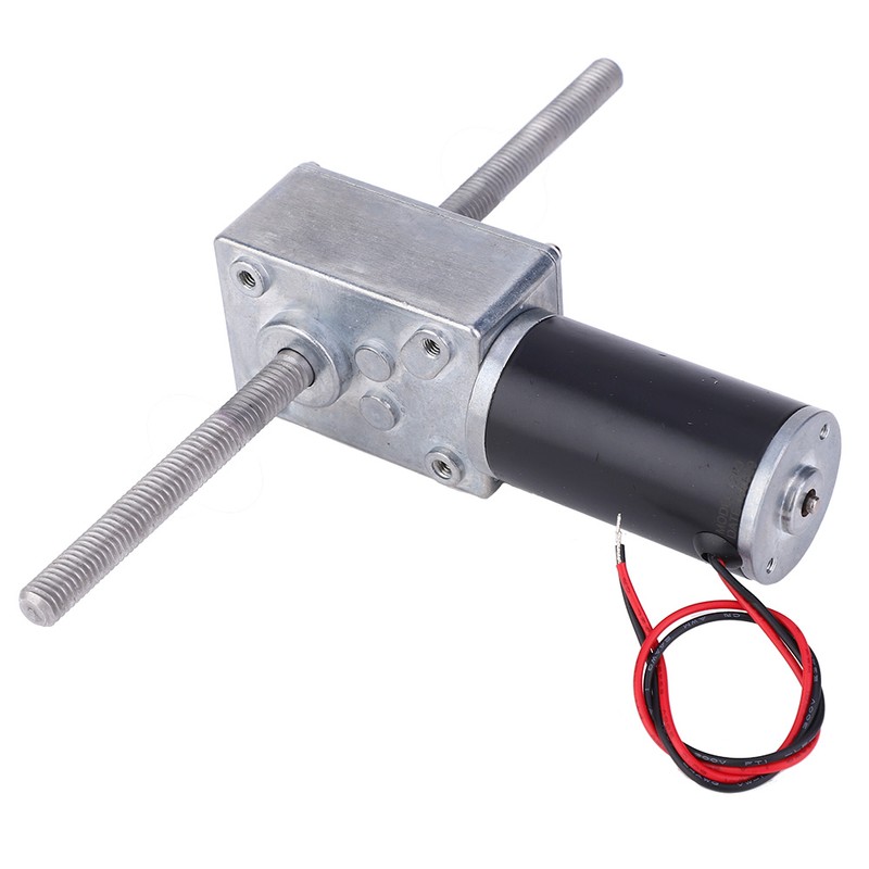 24V Dual Shaft Metal Gearbox Turbo Worm Speed Reduction Gear