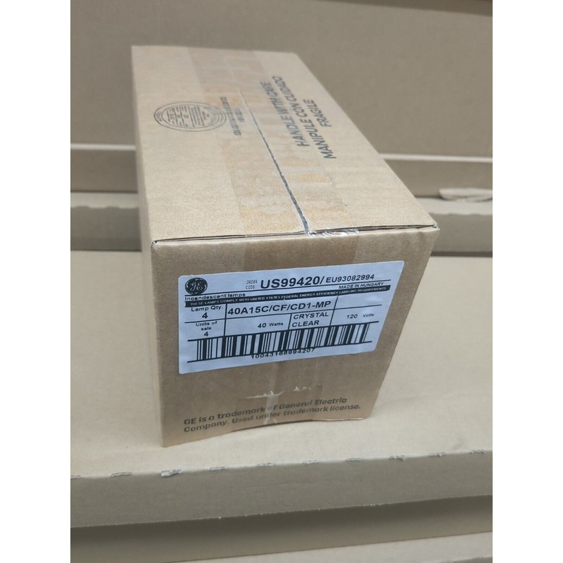 GE 40 Watt 415 Lumens Crystal Clear Ceiling Fan Incan