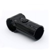 Black 1.02", T-shaped inclined pipe connector pipe clamp