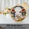 GLLBTPT Embroidery Kit for Adults Beginner – Cartoon Cow with