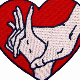 Love You Forever Patch Embroidered Applique Badge Iron On Sew On Emblem