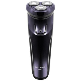 Flyco FS372 Men's Waterproof Electric Shaver IPX7 Wet & Dry Rechargeable Rotary Razor with Pop-up Trimmer, Dark Violet