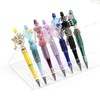 【P14】Transparent Acrylic Pen Holder Stationery Store storage organizer:_24 hole 12*8*7.5cm